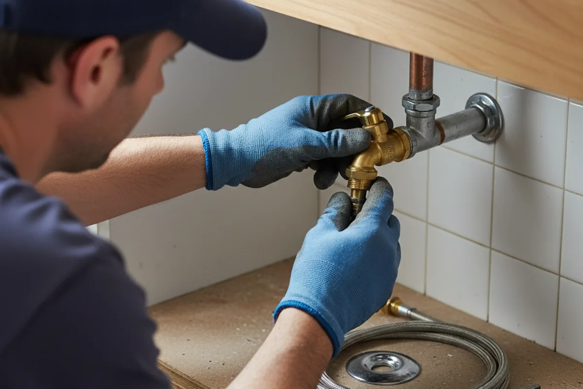 Shutoff valve and fitting work during Repiping in Lonaconing